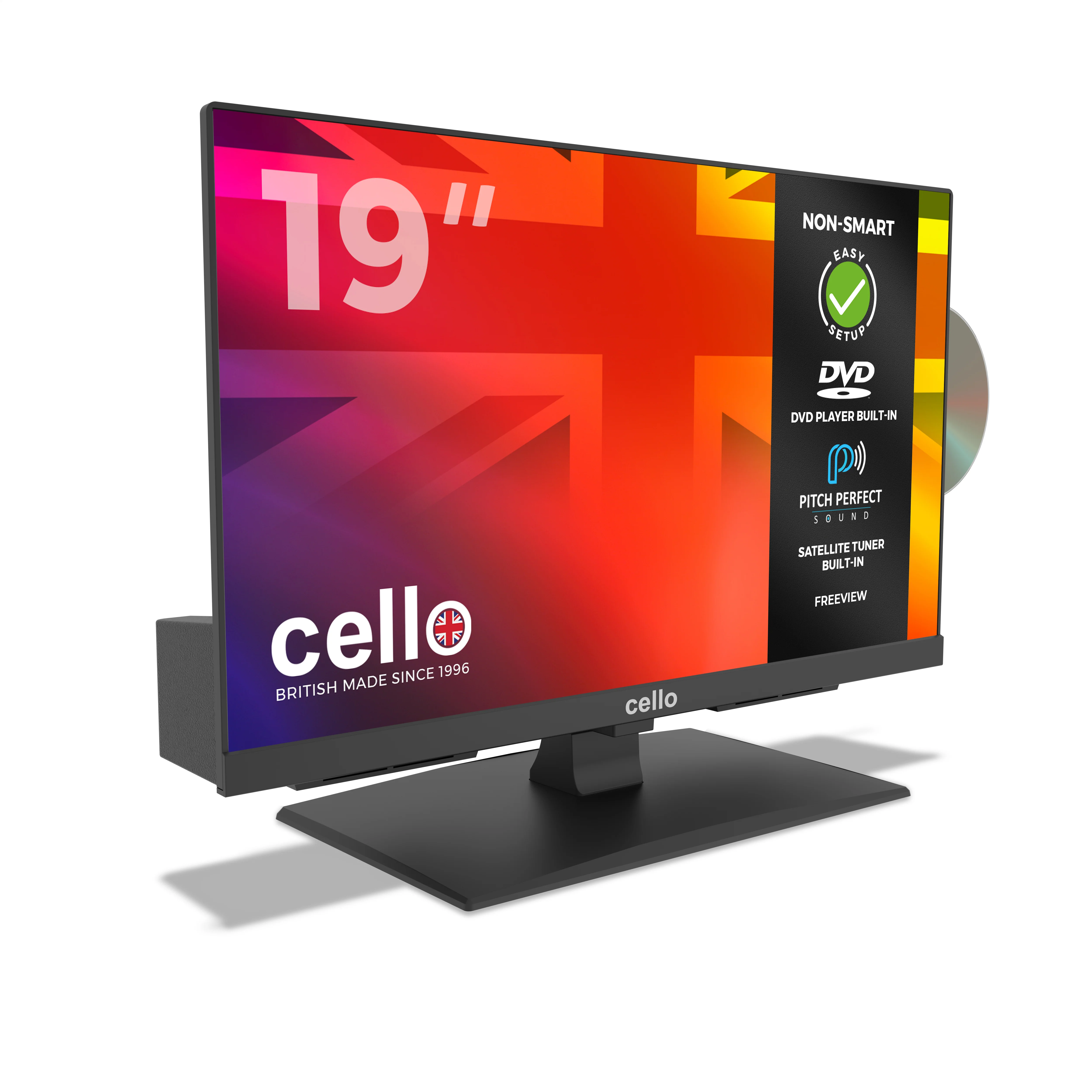 19” LED TV with built-in DVD Player & Perfect Pitch Sound - Image 3