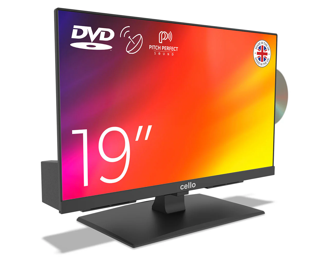19” LED TV with built-in DVD Player & Perfect Pitch Sound (DE) - Image 2