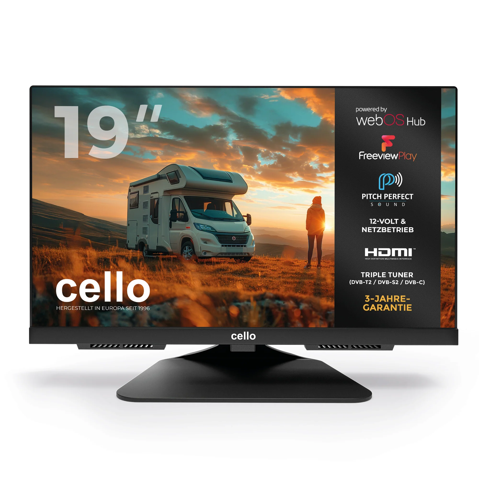 19ā³ Smart WebOS 12-Volt Traveller TV with Perfect Pitch Sound (DE)