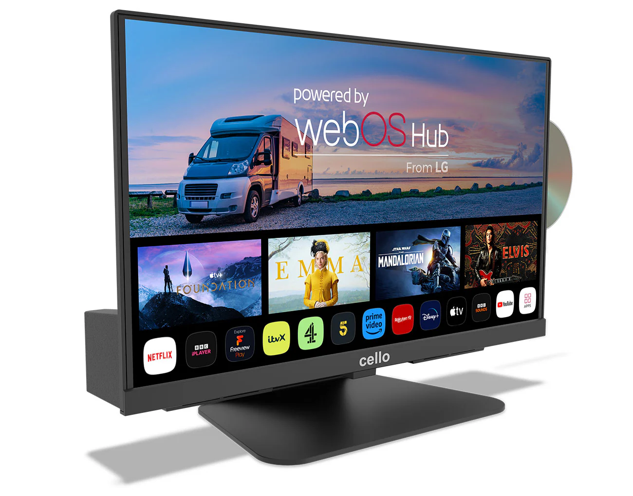 19″ Smart WebOS 12-Volt TV with DVD & Perfect Pitch Sound (IT) - Image 2
