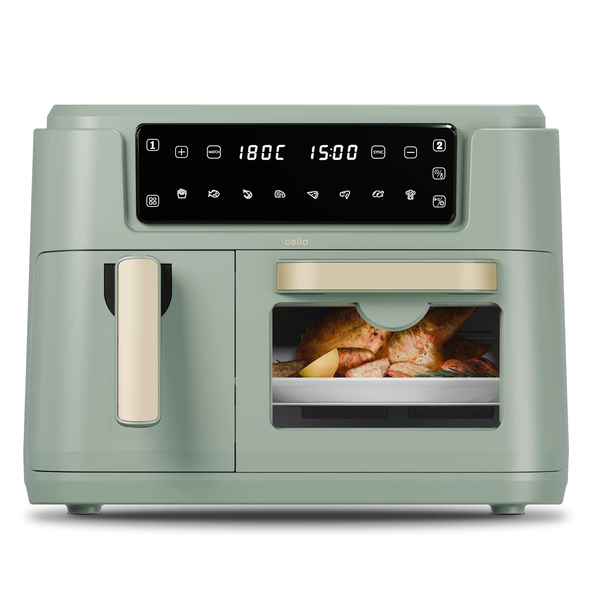 2-in-1 Double Airfryer and Home Oven (DE)