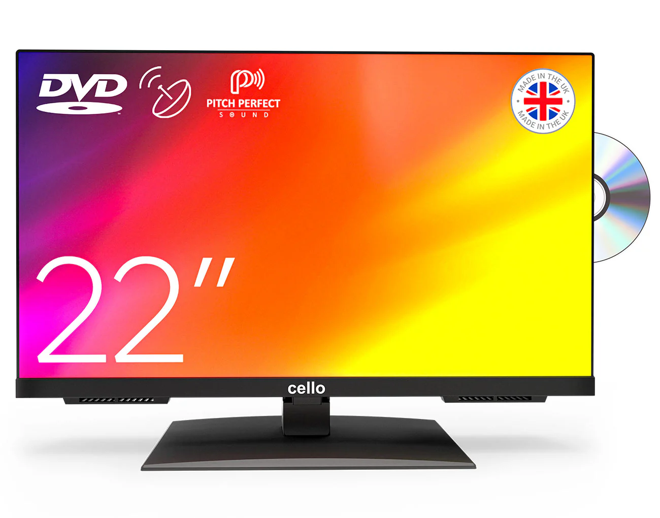 22” Full HD TV with built-in DVD Player & Perfect Pitch Sound (DE)