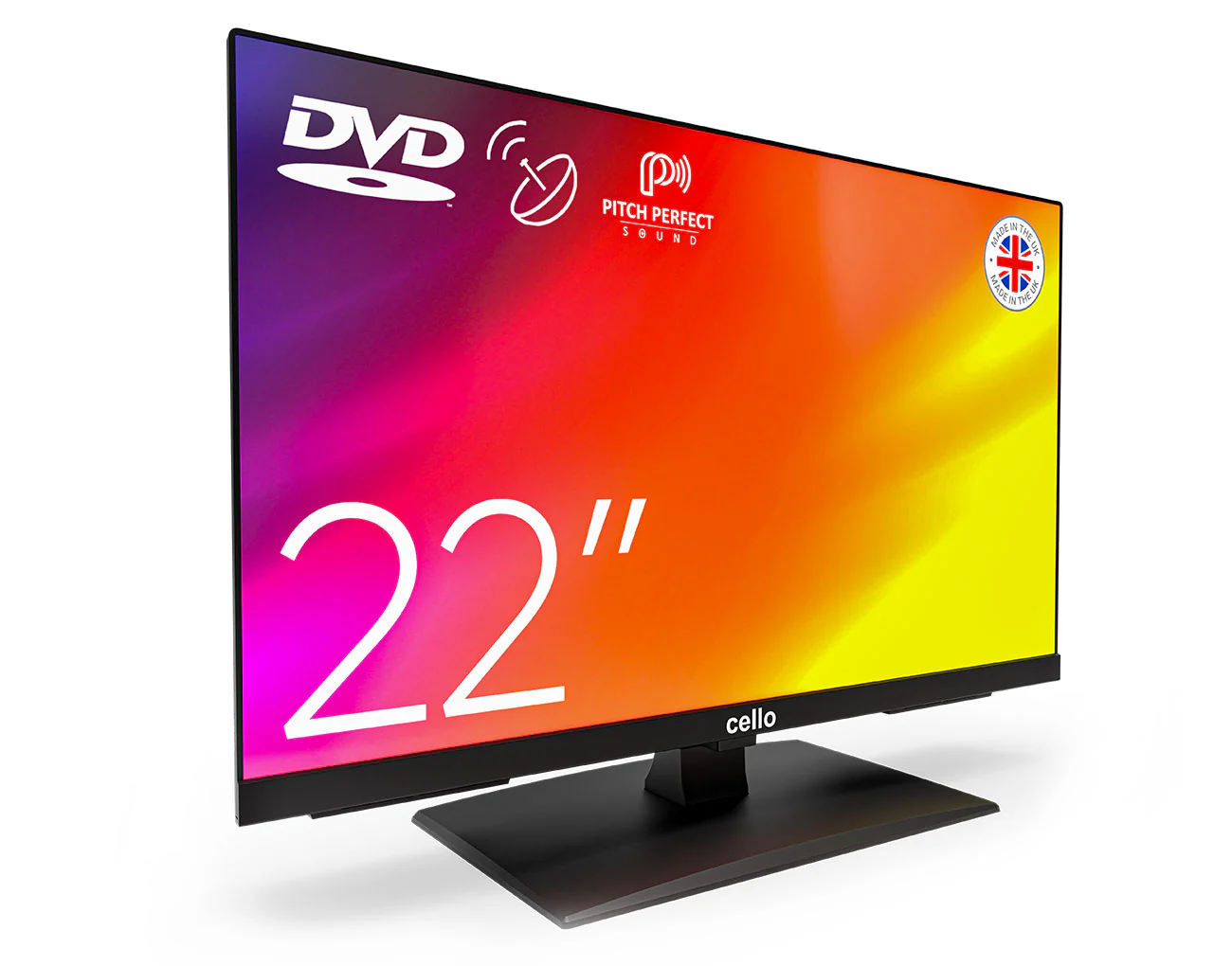 22” Full HD TV with built-in DVD Player & Perfect Pitch Sound (DE) - Image 2