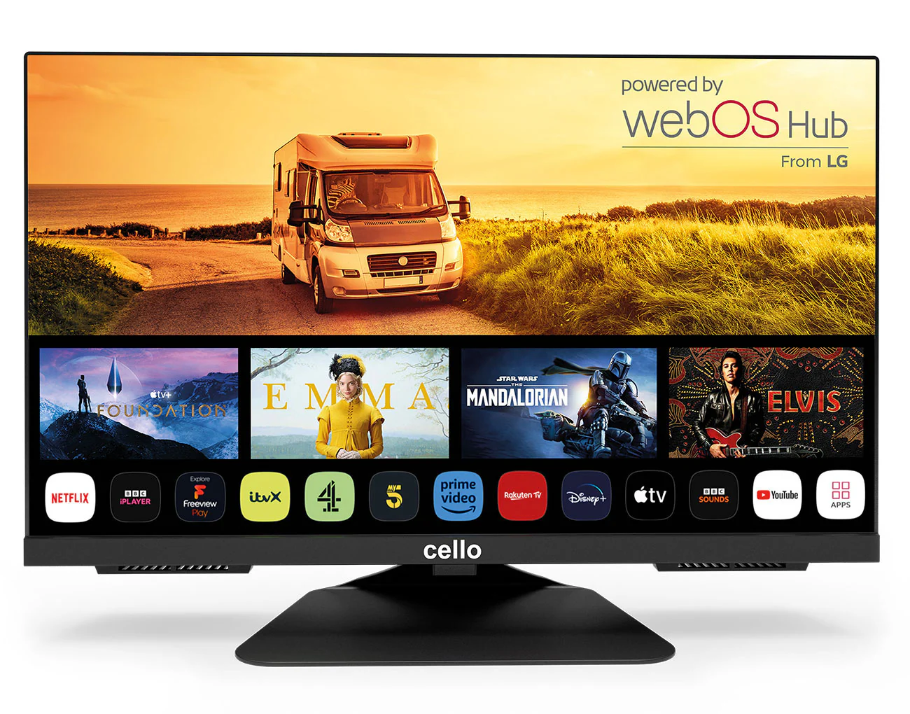 22″ Smart WebOS 12-Volt Full HD TV with Perfect Pitch Sound (IT)