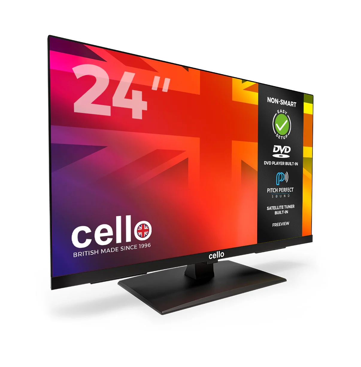 24” HD TV with built-in DVD Player & Perfect Pitch Sound - Image 3