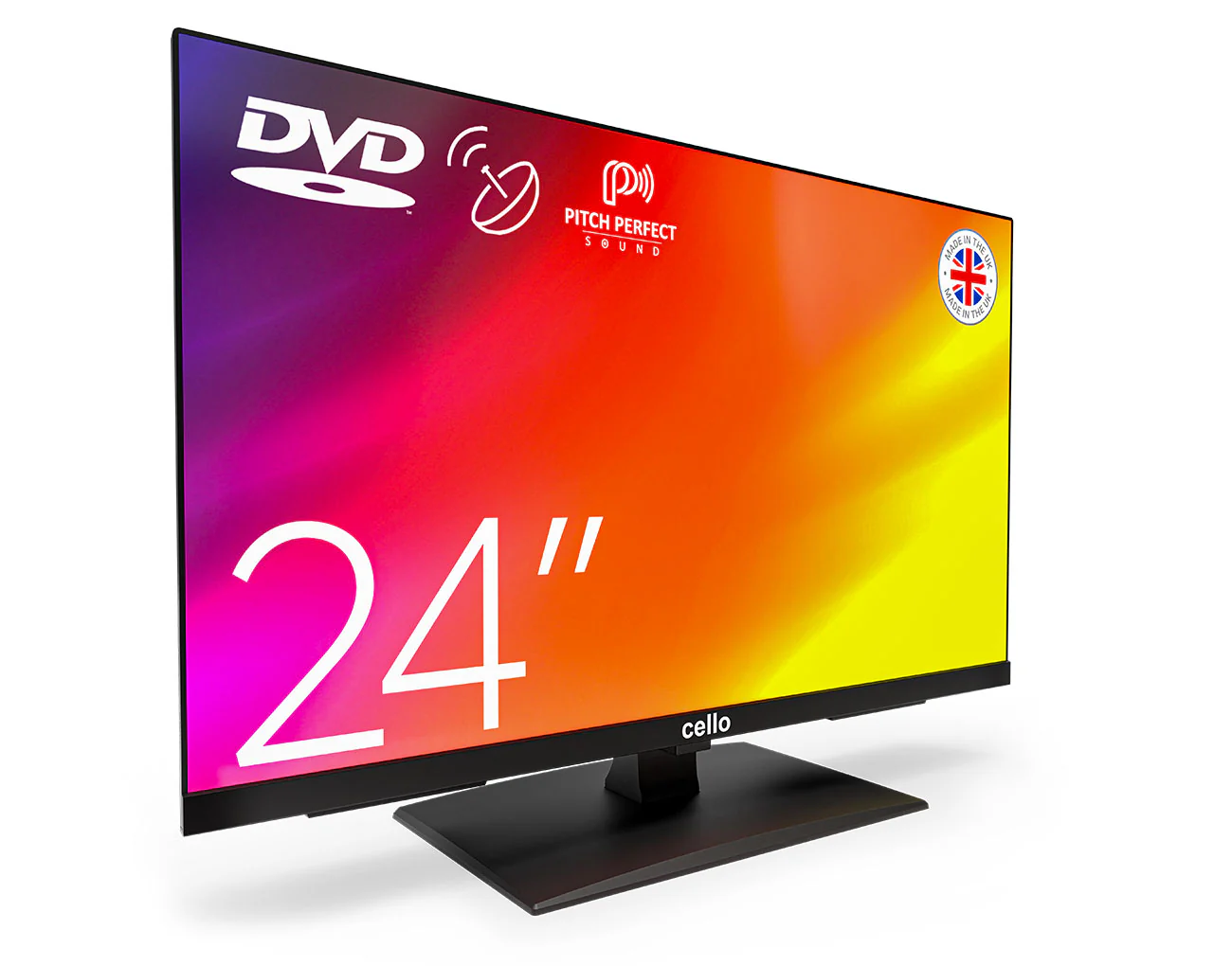 24” HD Ready TV with built-in DVD Player & Perfect Pitch Sound (DE) - Image 2