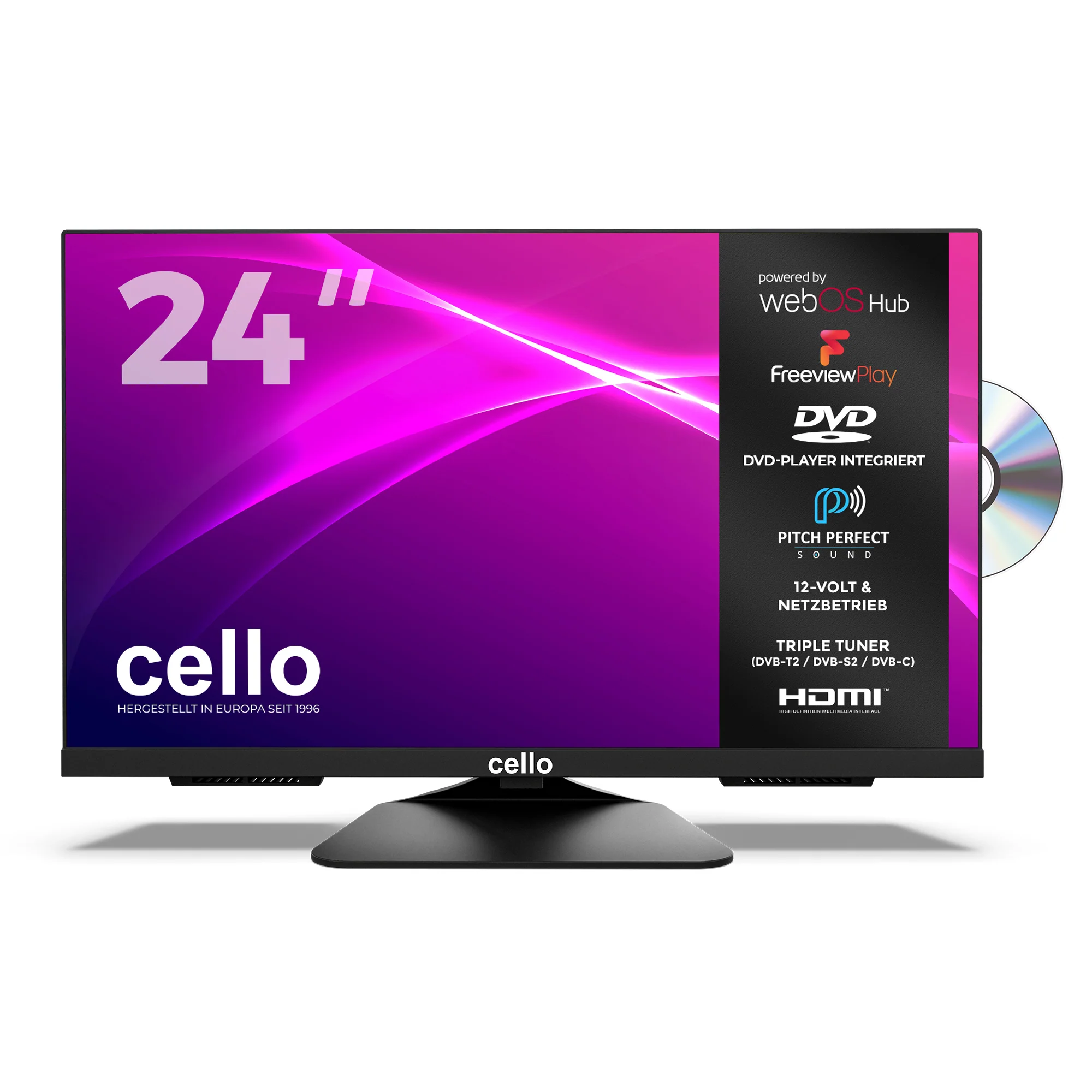 24″ Smart WebOS TV & DVD (DE)