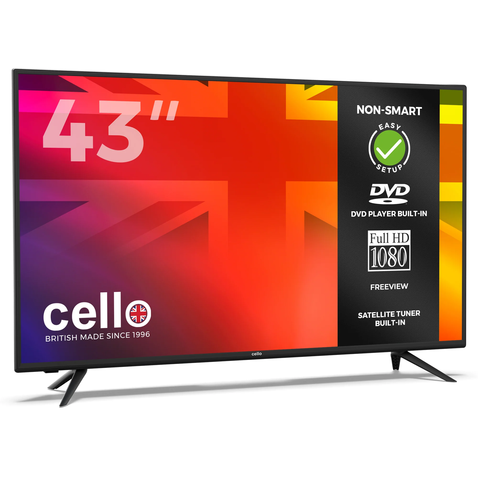 43" Full HD LED TV with DVD Player and Freeview T2 HD - Image 4