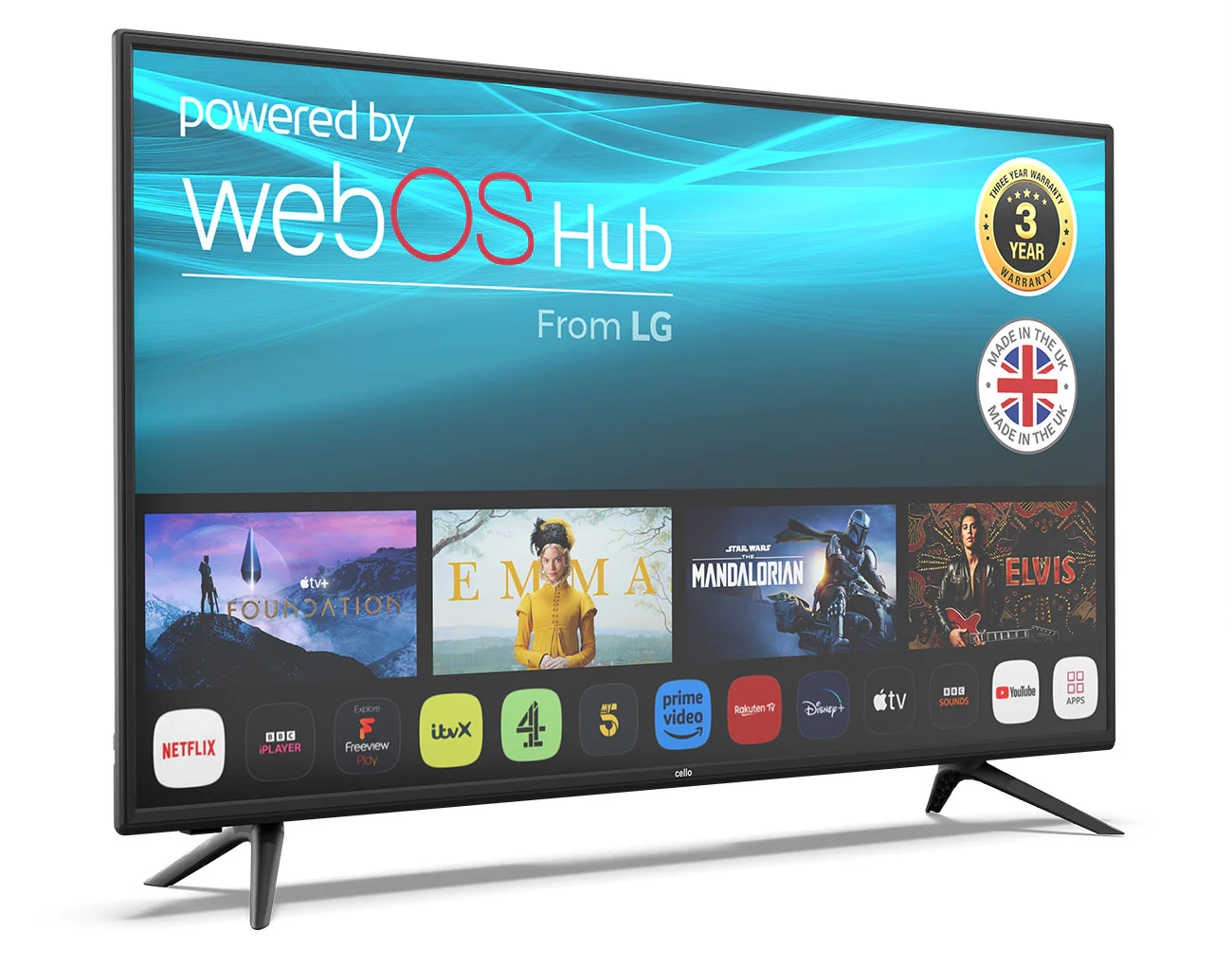 43″ Smart WebOS TV with integrated DVD Player & Freeview Play (DE) - Image 2