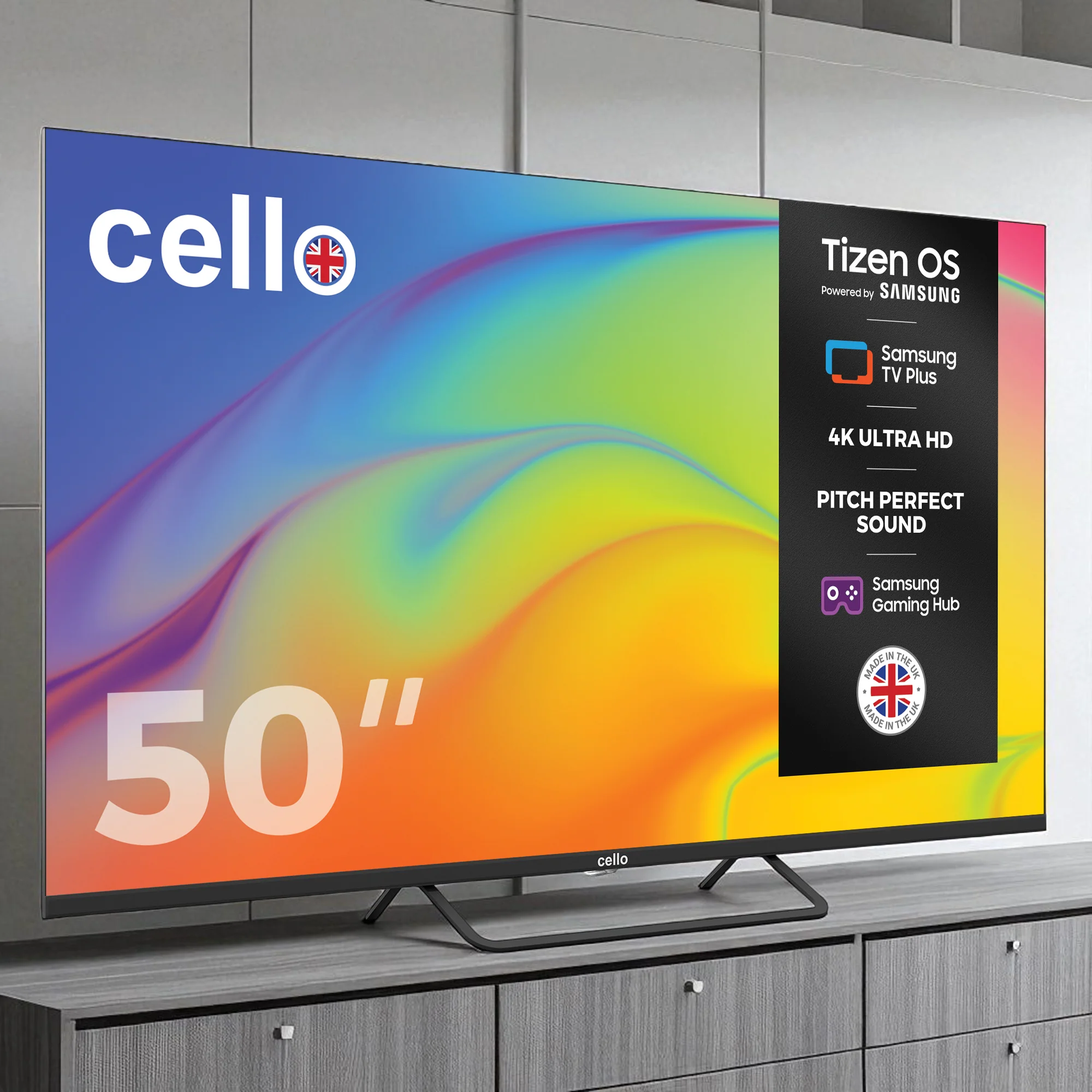 50 inch Cello - Tizen Samsung OS Plus 4K UHD TV with Frameless Bezel - Image 4