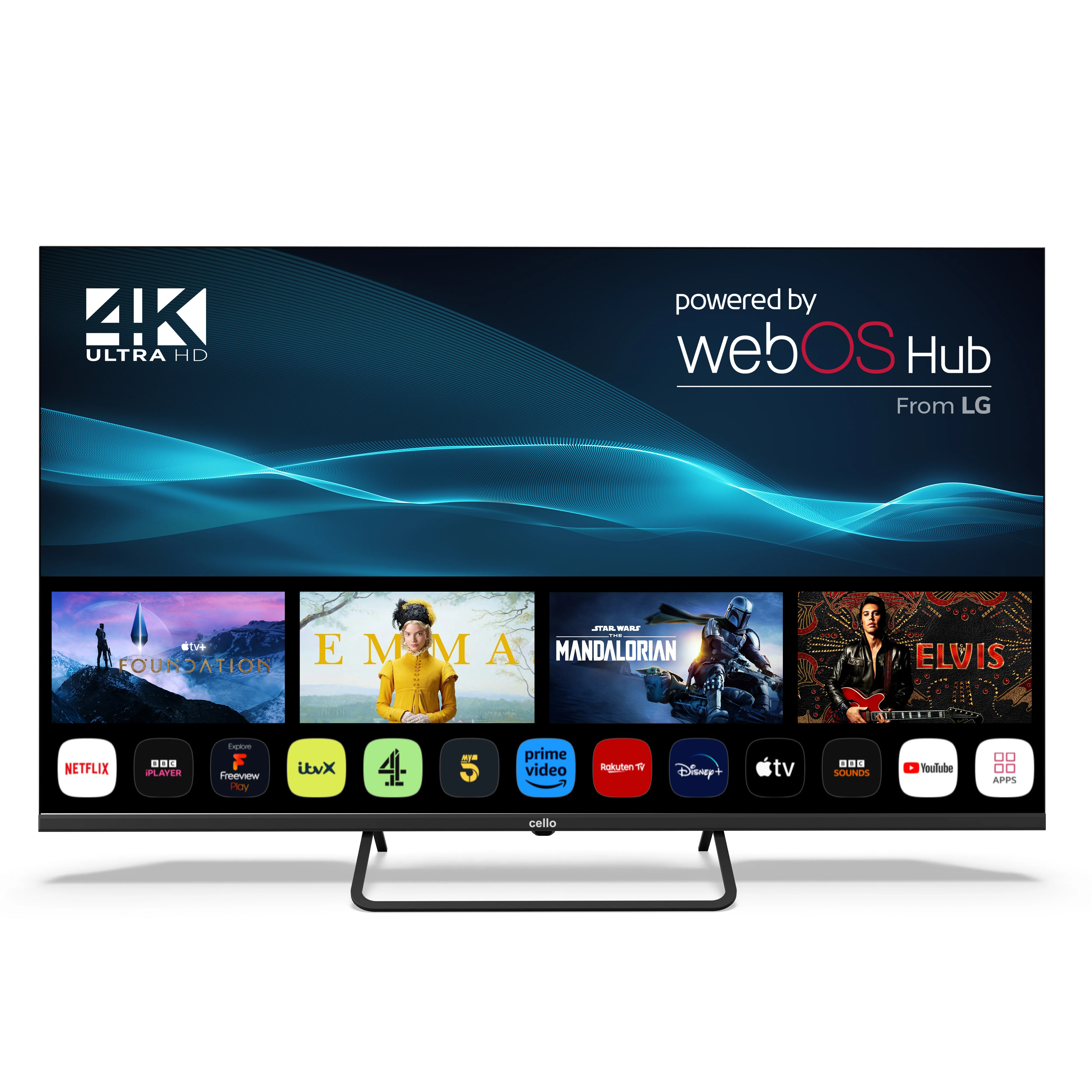 50 inch Smart WebOS 4K UHD TV with Freeview Play and Frameless Bezel (DE)