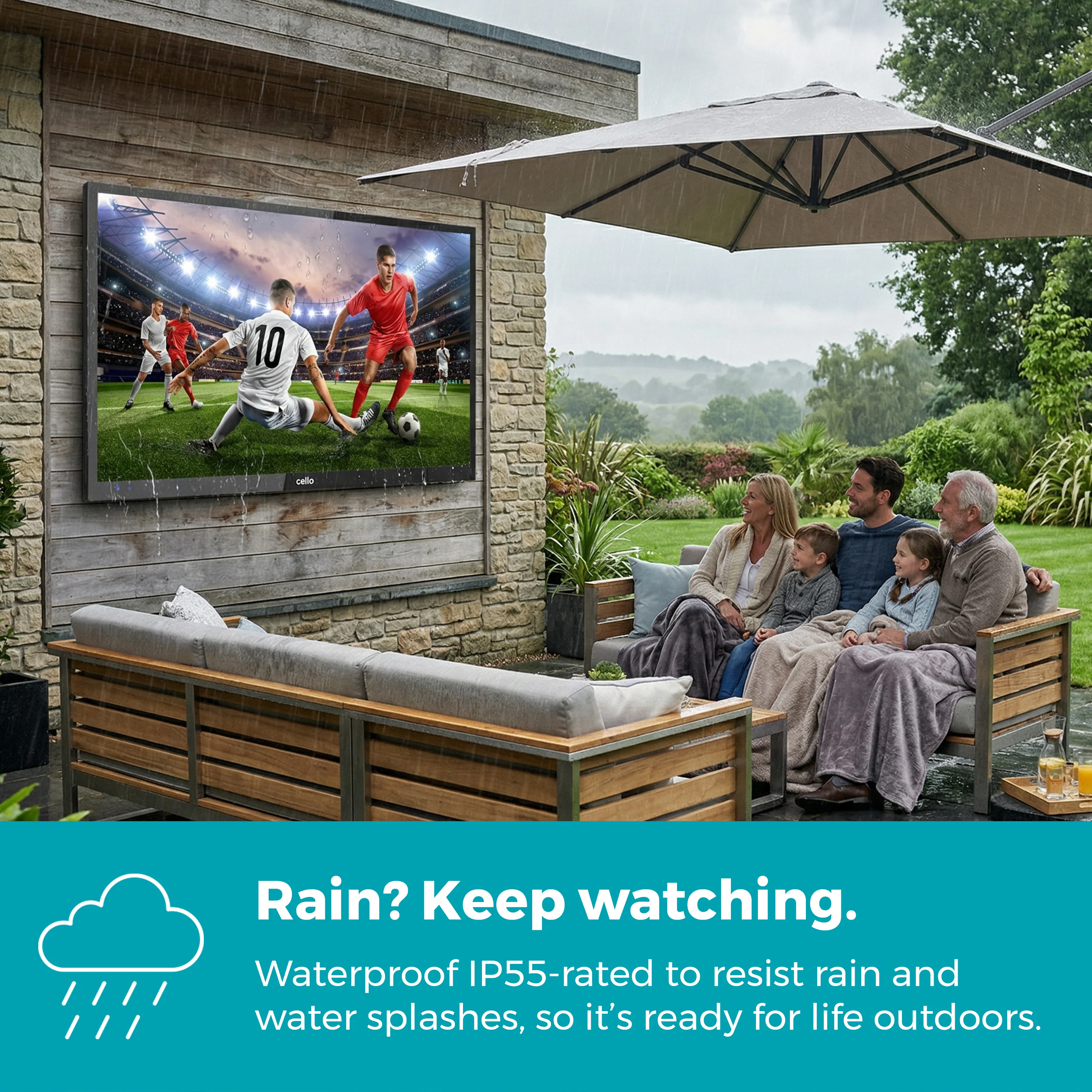 55 inch 4K UHD Smart Samsung Plus Outdoor TV - Image 3