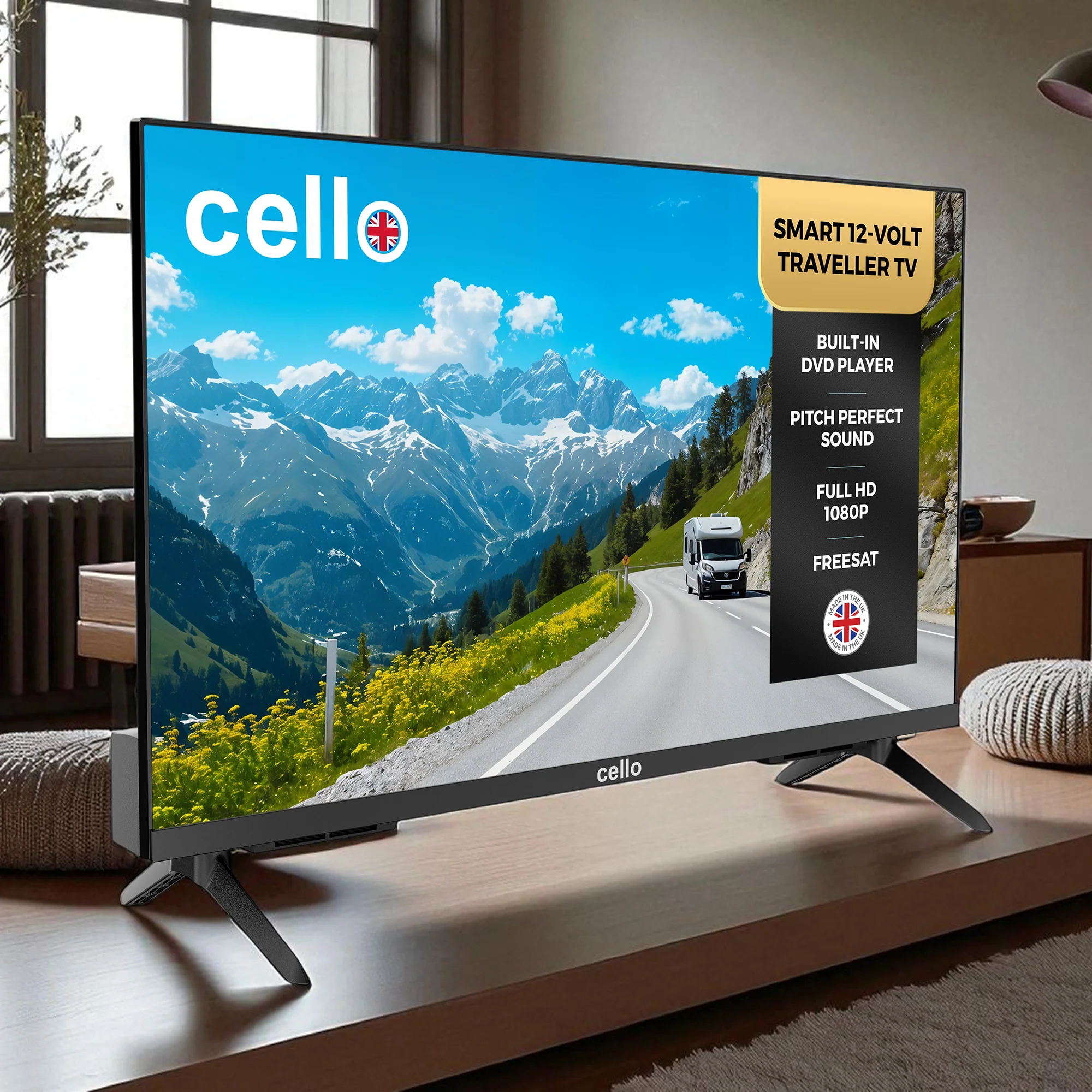 27 inch Smart WebOS TV & DVD 12-Volt Traveller TV with Freeview Play (DE) - Image 3