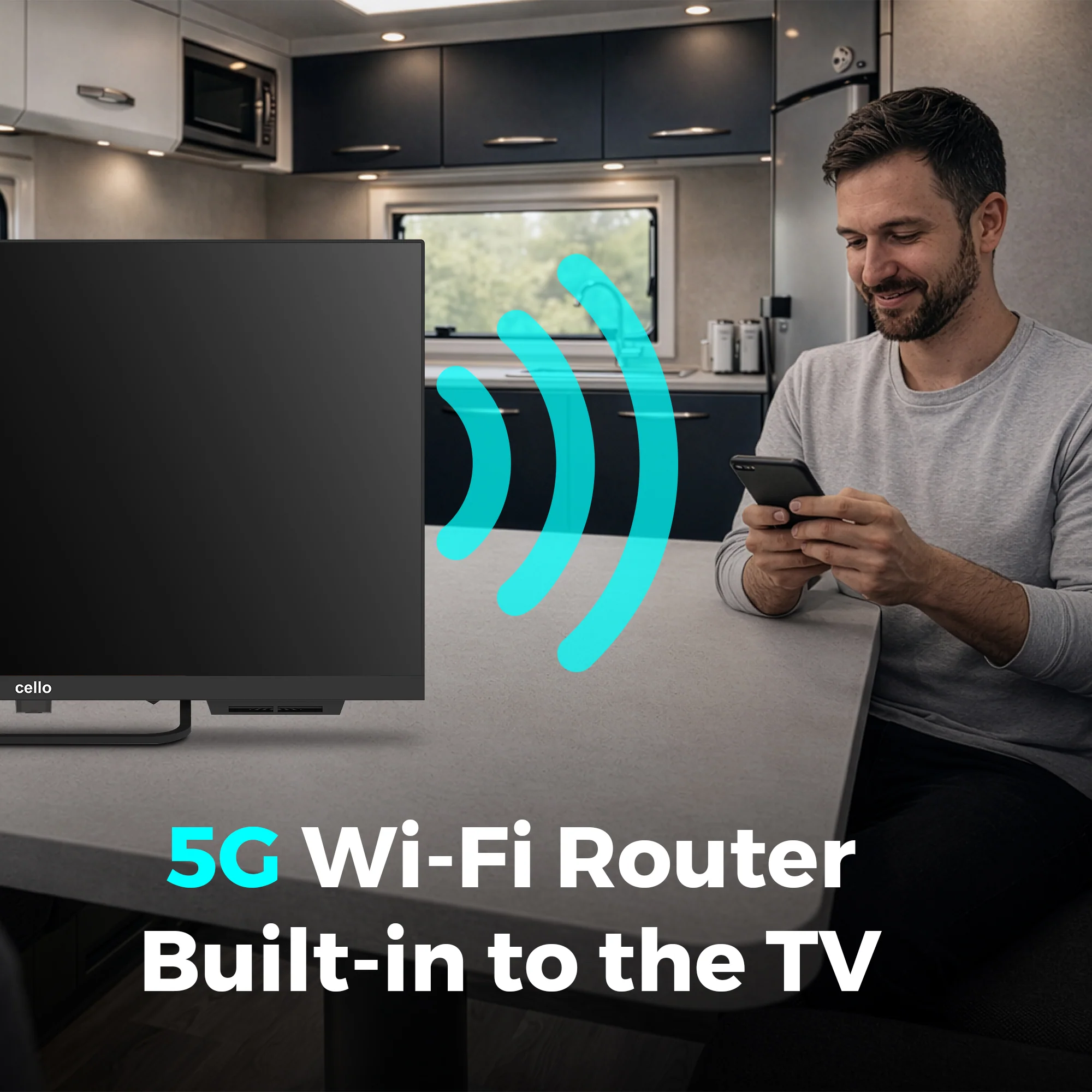 22 inch VOYAGER Smart Samsung Plus TV with built-in 5G Wi-Fi ROUTER - Image 3