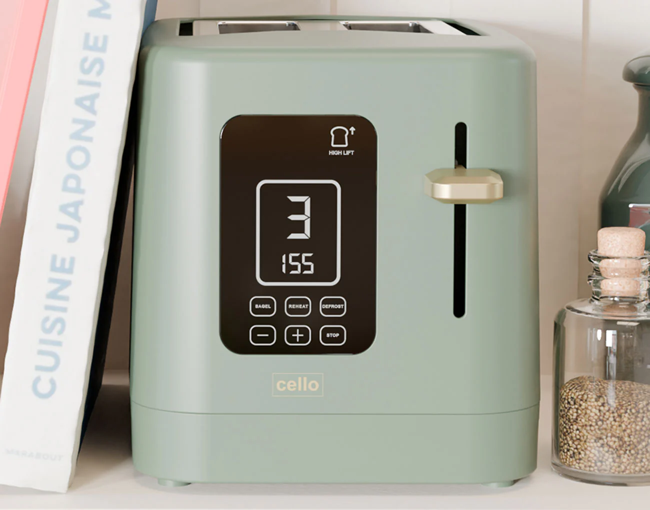 Digital 2 Slice Toaster with Touch Control and Timer - Image 3